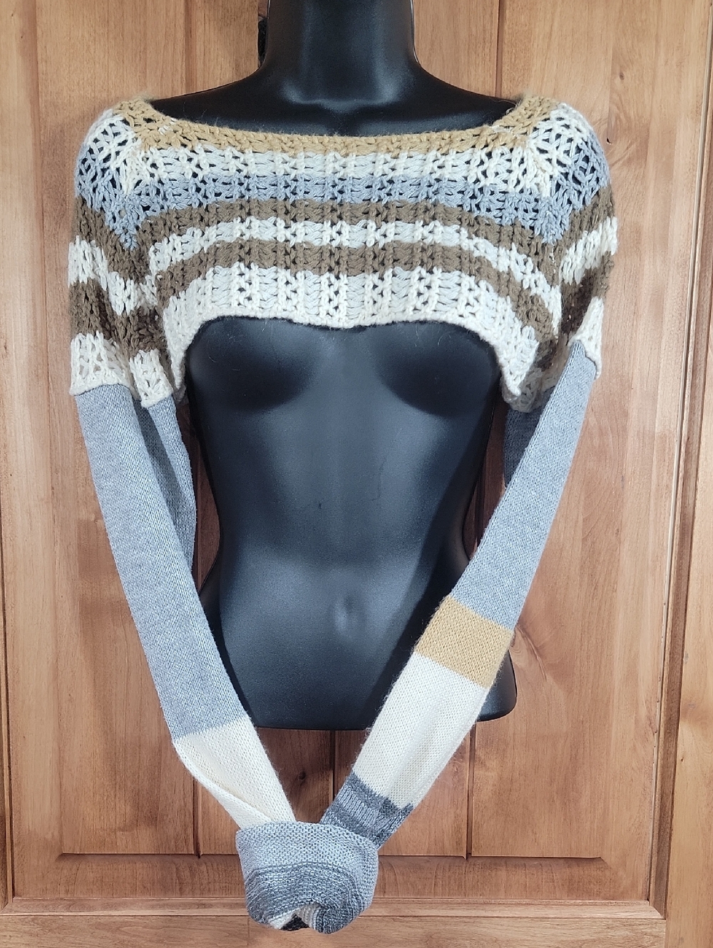 Open Knit Sweater Shrug